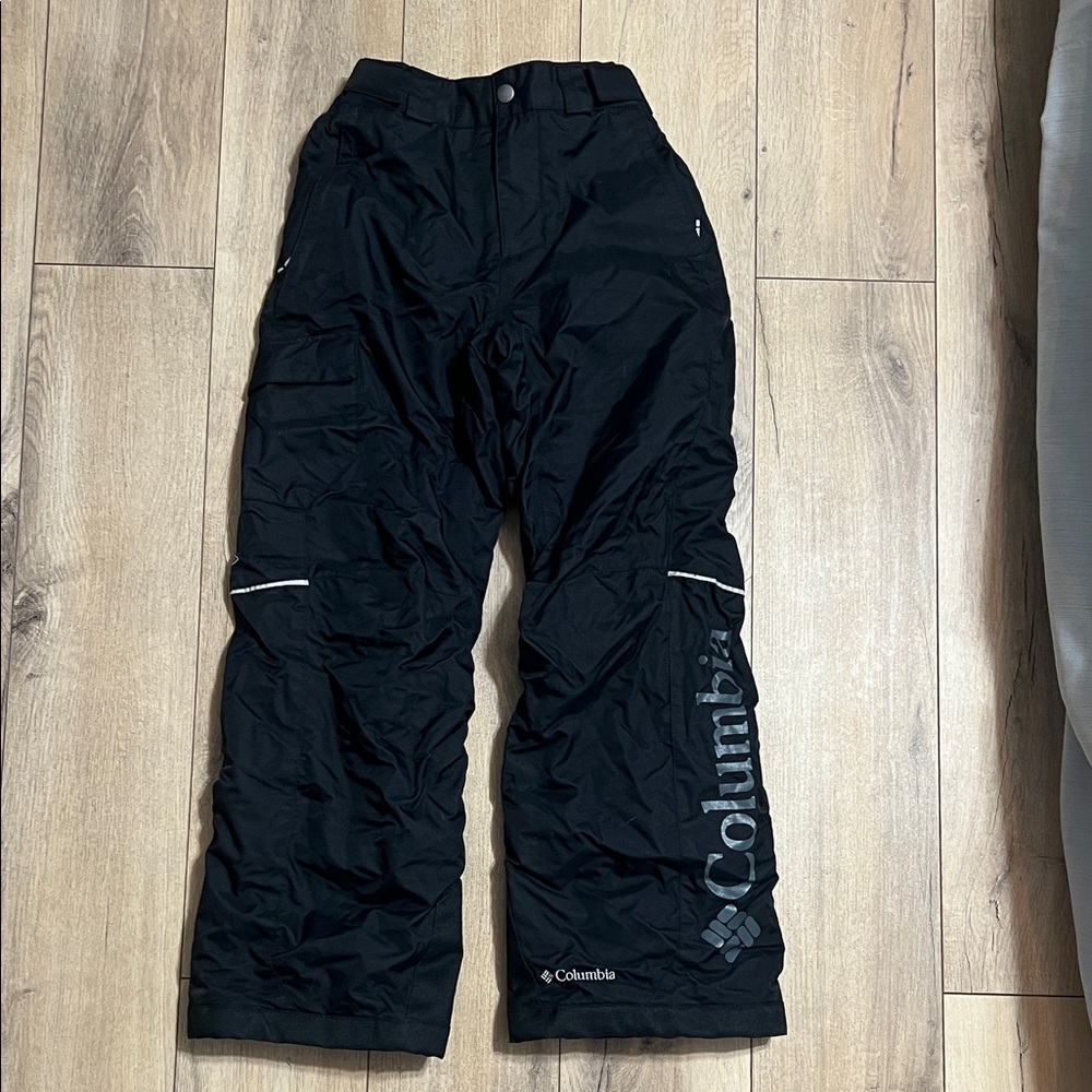Columbia Omniheat Kids Black ski/snow Pants with adjustable waist/length